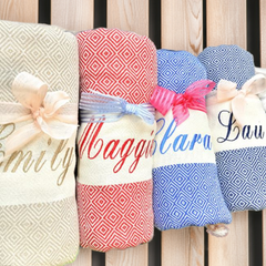 Personalized Turkish Spa Towel