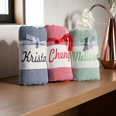 Personalized Bridesmaid Turkish Towel