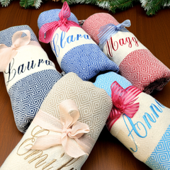Personalized Christmas Beach Towel