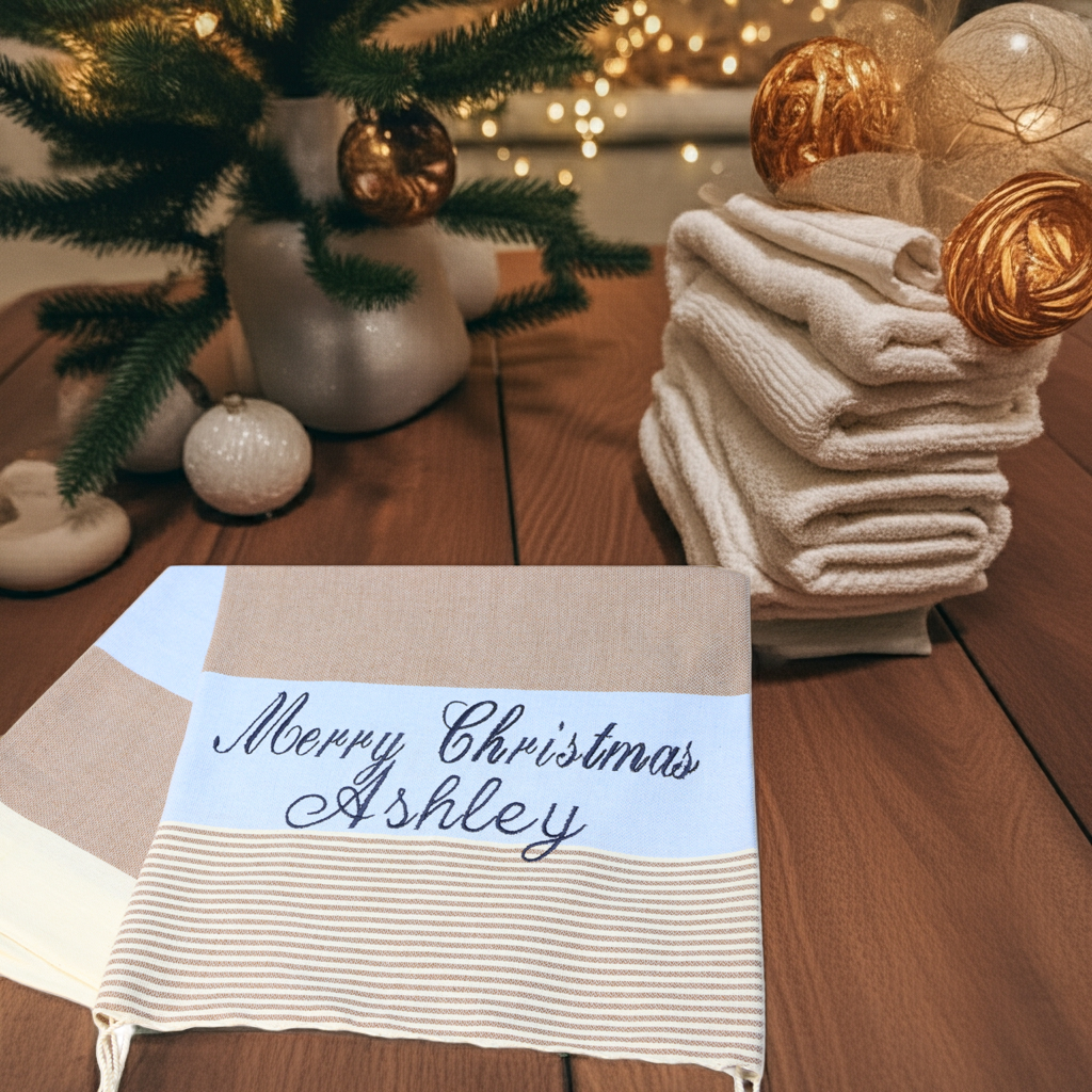 Custom Christmas Towels & Festive Decor Gifts