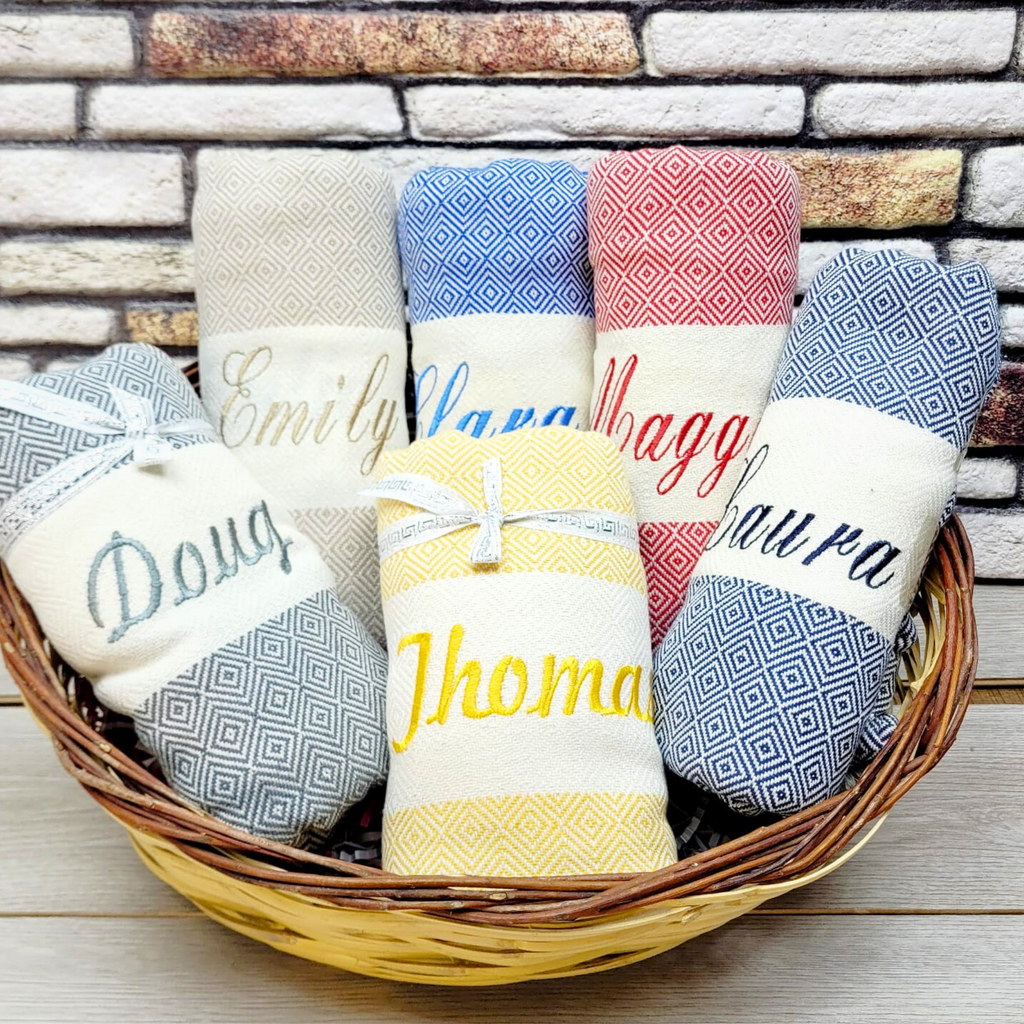 Personalized Gift for Her Towel, Bridesmaid or Bachelorette Party Favor