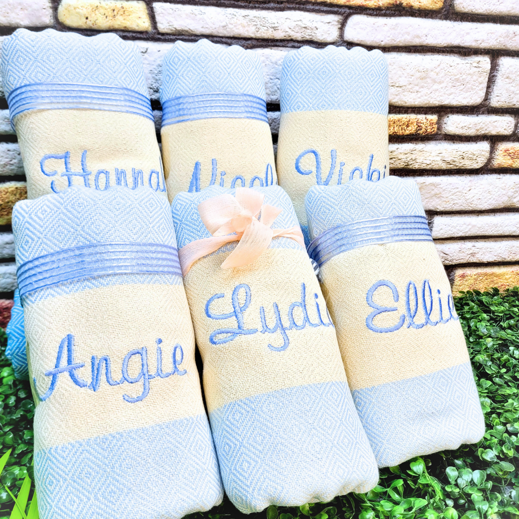 Personalized Gift for Her Towel, Bridesmaid or Bachelorette Party Favor