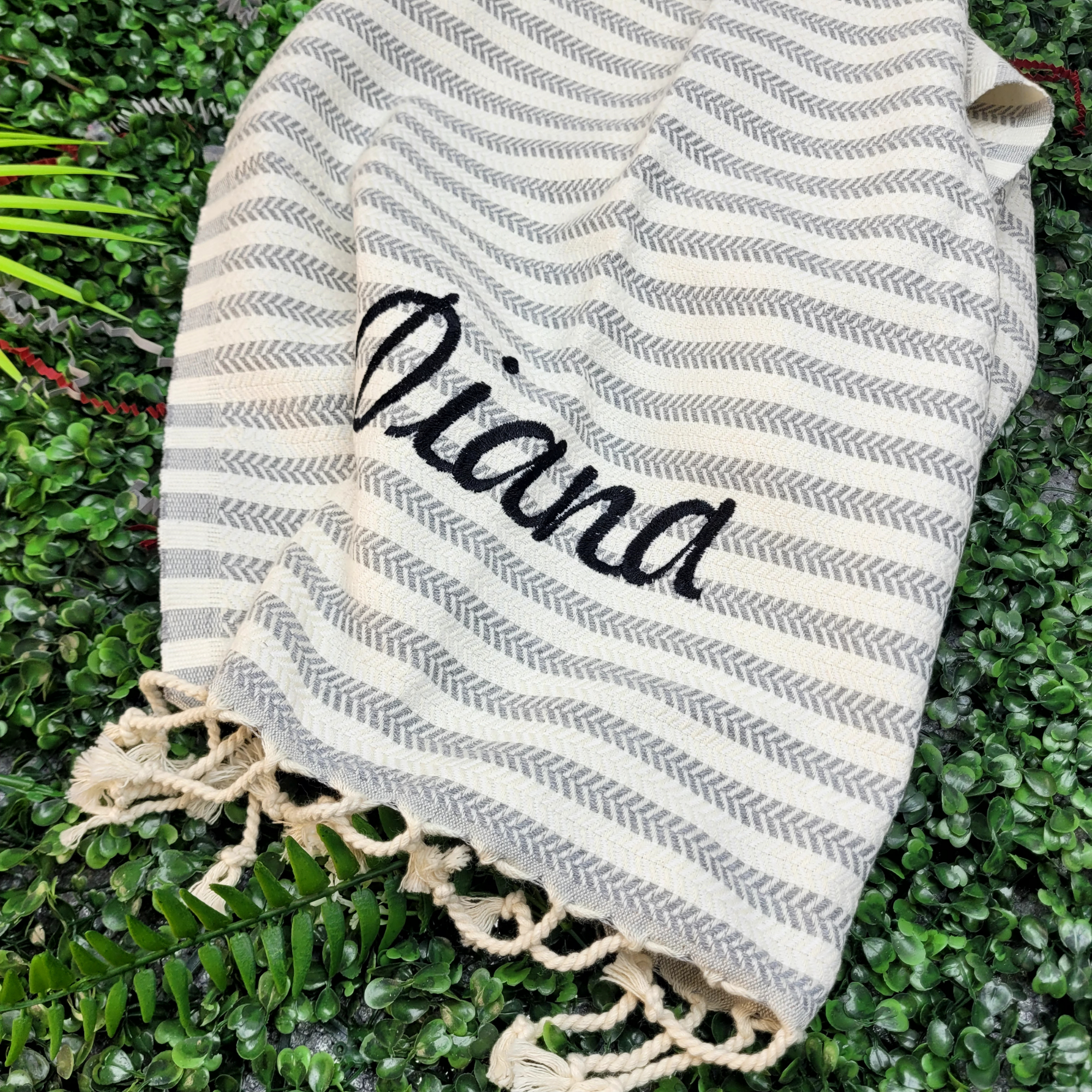 Personalized Gift For Her Towel – Custom Embroidered Spa Gift, Wedding Party Favor, Bachelorette Personalized Gifts for Women