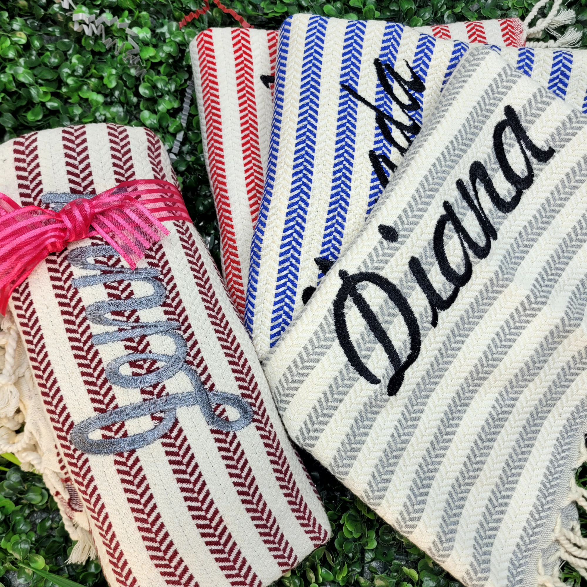 Personalized Gift For Her Towel – Custom Embroidered Spa Gift, Wedding Party Favor, Bachelorette Personalized Gifts for Women