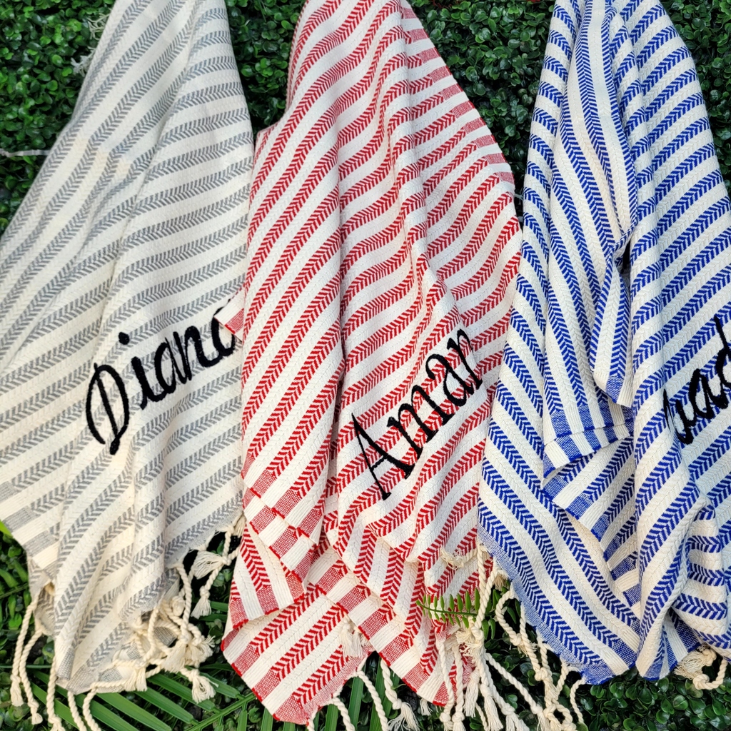 Personalized Gift For Her Towel – Custom Embroidered Spa Gift, Wedding Party Favor, Bachelorette Personalized Gifts for Women