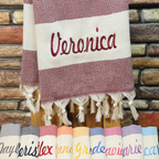 Personalized Gift Towel – Bridesmaid Proposal, Wedding Favor, Spa Towel with Custom Embroidery, Christmas Gifts