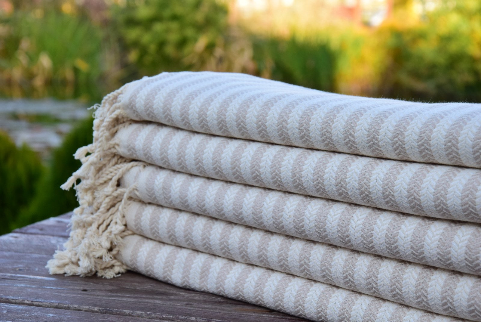 Beige Turkish Towel – Natural Cotton Hammam Towel, Soft Spa & Bath Towel, Personalized Gift for Her, Bridesmaid or Minimalist Home Decor