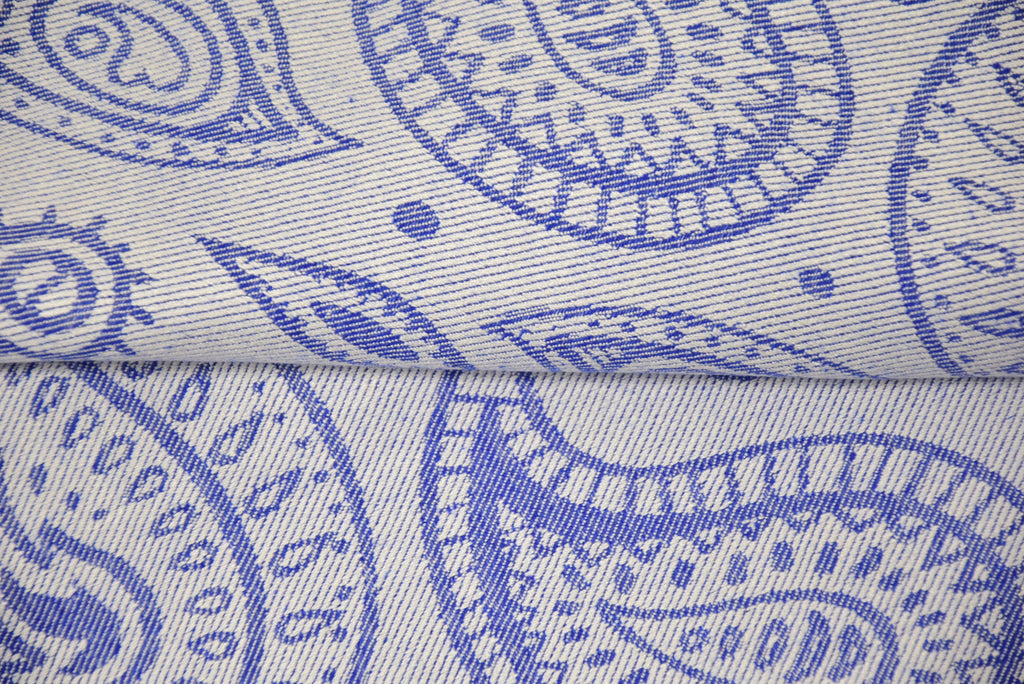 Blue Paisley Turkish Towel – Soft Cotton Peshtemal, Lightweight Spa & Travel Towel, Personalized Gift for Her”