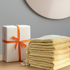 Yellow Stonewashed Turkish Towel – Soft Cotton Peshtemal for Bath, Beach, or Spa