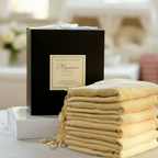 Yellow Stonewashed Turkish Towel – Soft Cotton Peshtemal for Bath, Beach, or Spa