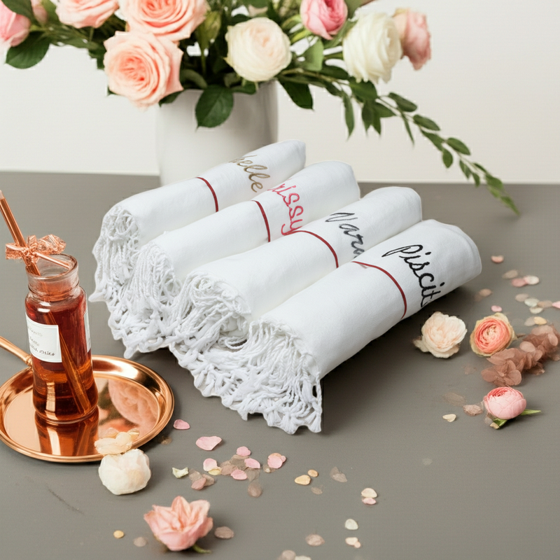 Personalized Gifts for Her: Embroidered Turkish Towel with Name