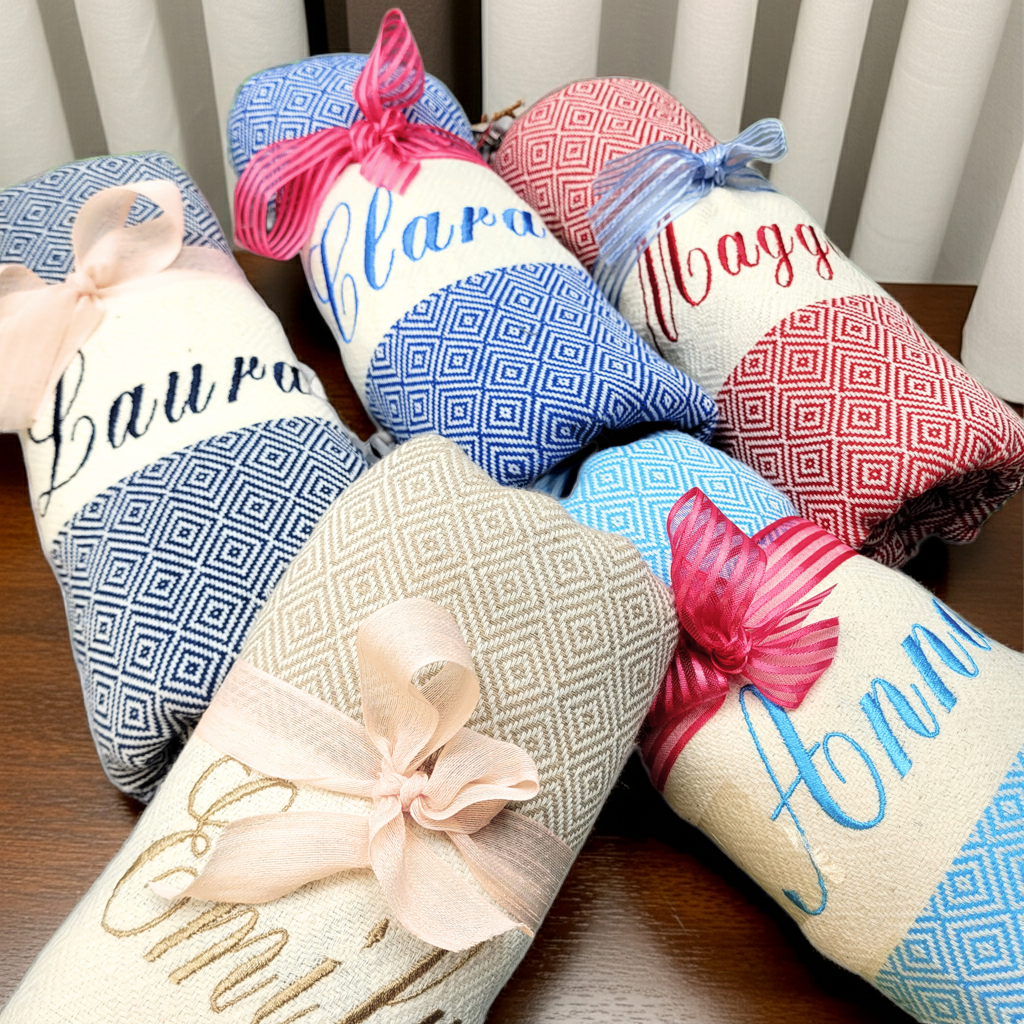 Personalized Gift for Her Towel, Bridesmaid or Bachelorette Party Favor