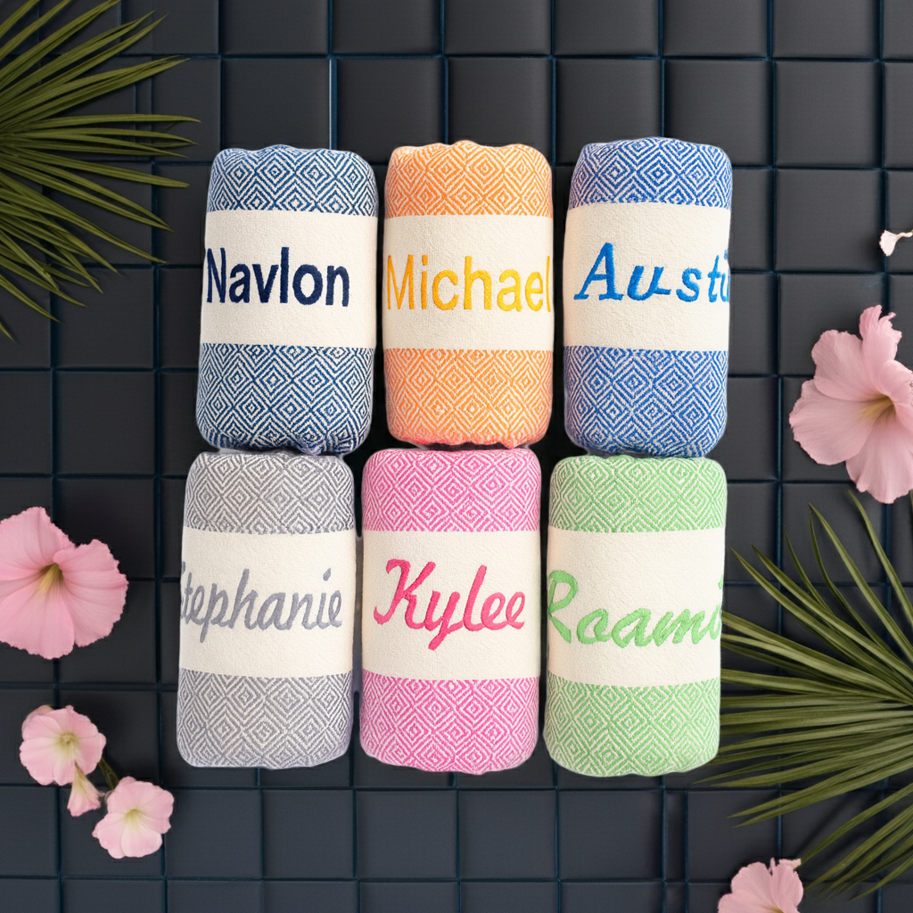 Personalized Gifts, Turkish Beach Towel, Bachelorette Party Favor, Custom Gift Towel, Personalized Gift Towel, Wedding Gift , Home Decor