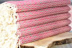 Red Diamond Turkish Towel – 100% Cotton Handwoven Hammam Towel, Boho Bath & Spa Towel, Personalized Gift for Her, Bridesmaid or Home Decor