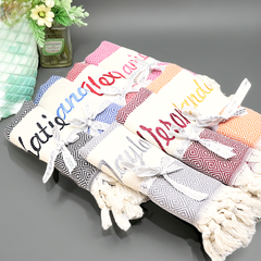Personalized Turkish Spa Towel