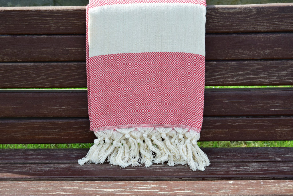 Personalized Turkish Cotton Towel – Custom Embroidered Gift for Her, Christmas Home Gift