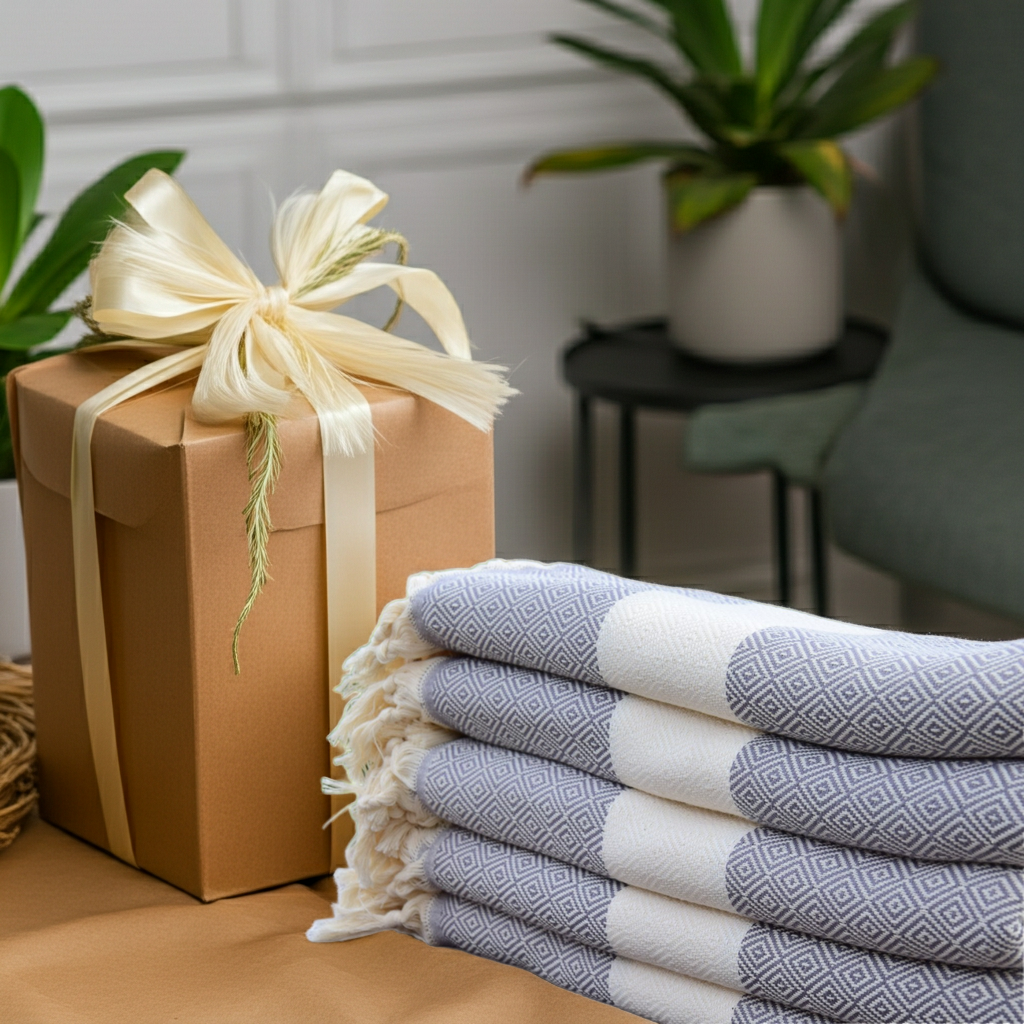 Custom Name Turkish Towel – Personalized Gift for Her, Luxury Cotton Peshtemal