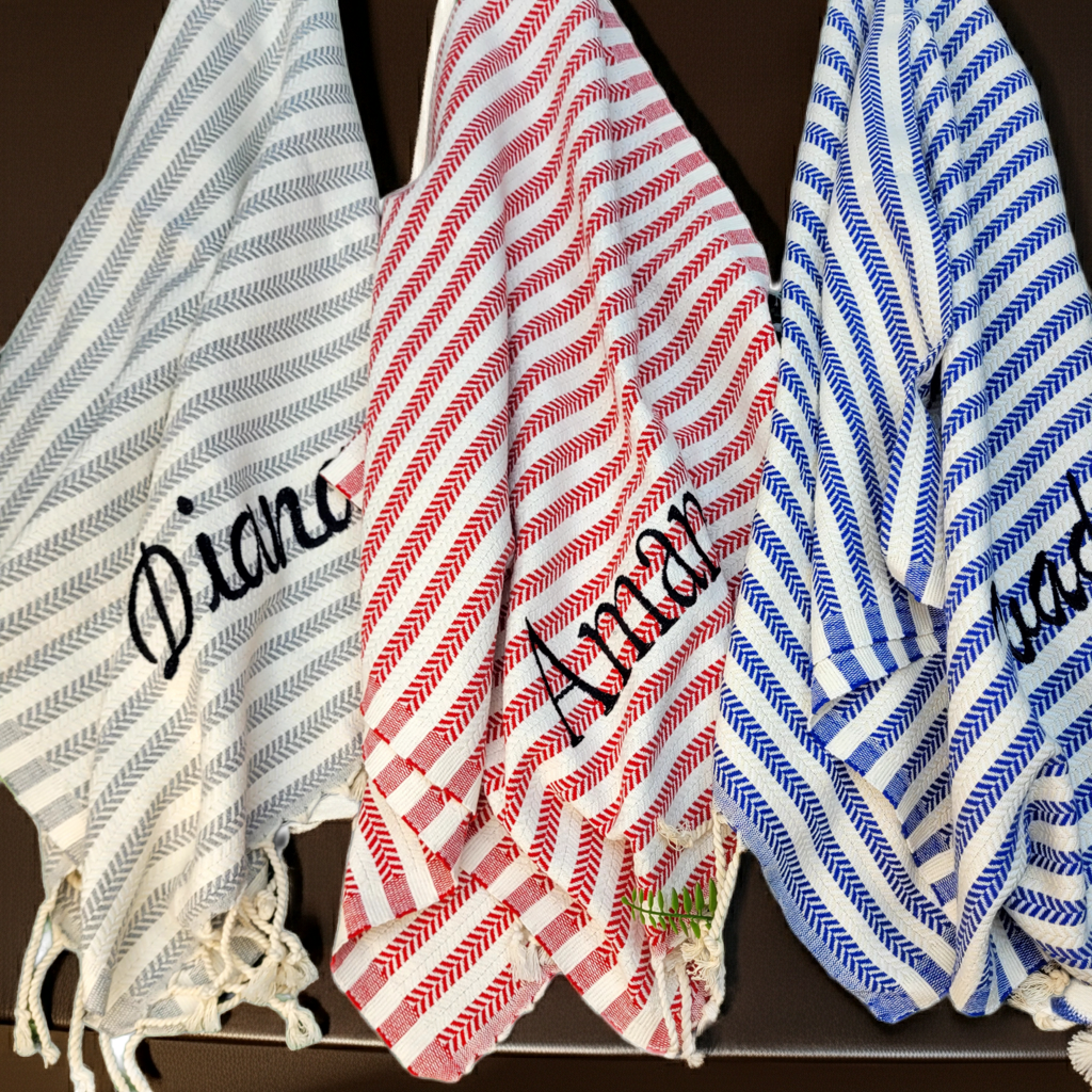 Personalized Gift For Her Towel – Custom Embroidered Spa Gift, Wedding Party Favor, Bachelorette Personalized Gifts for Women