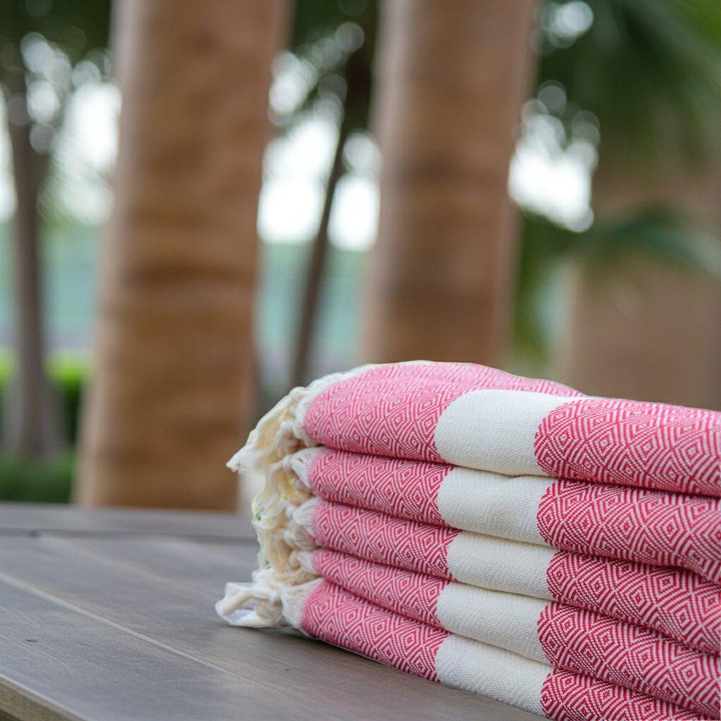 Personalized Turkish Cotton Towel – Custom Embroidered Gift for Her, Christmas Home Gift