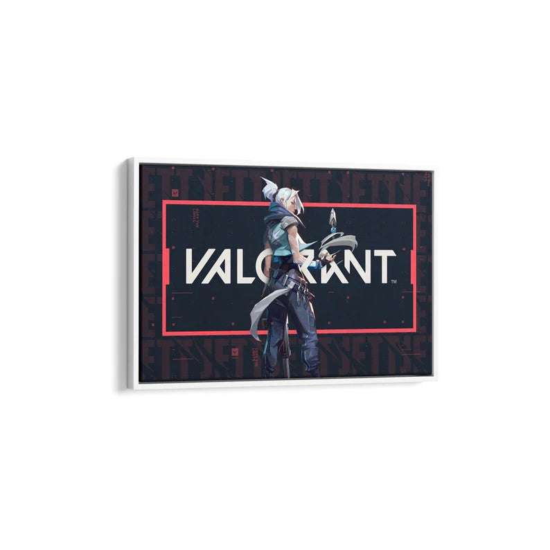 Valorant Jett Canvas Wall Art – Gaming Poster Print for Bedroom, Game Room, and Esports Fans