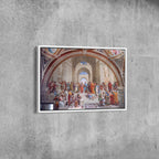 The School of Athens Canvas Wall Art – Renaissance Painting Print by Raphael for Classic Home Decor