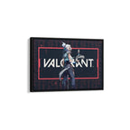 Valorant Jett Canvas Wall Art – Gaming Poster Print for Bedroom, Game Room, and Esports Fans