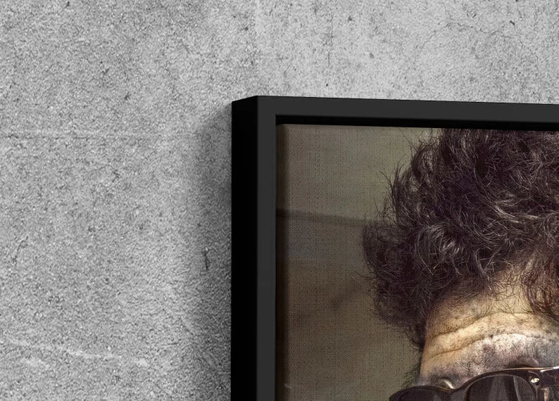 Cool Monkey Smoking Canvas Wall Art – Funny Retro Animal Print for Modern Home, Bar, and Office Decor