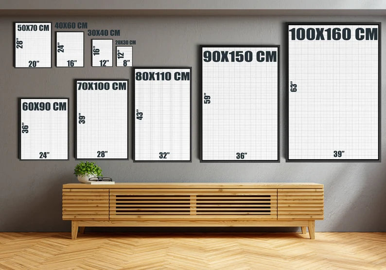 Ronaldo and Messi Canvas Wall Art | Football Legends Soccer Poster Print