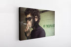 Cool Monkey Smoking Canvas Wall Art – Funny Retro Animal Print for Modern Home, Bar, and Office Decor