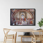 The School of Athens Canvas Wall Art – Renaissance Painting Print by Raphael for Classic Home Decor