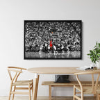 Urban Pop Art Canvas Wall Art | Graffiti Denim Jacket Print | Framed Street Art Decor