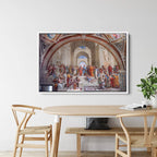 The School of Athens Canvas Wall Art – Renaissance Painting Print by Raphael for Classic Home Decor