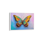 Colorful Butterfly Canvas Wall Art – Vibrant Abstract Nature Painting Print for Modern Home Decor
