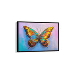 Colorful Butterfly Canvas Wall Art – Vibrant Abstract Nature Painting Print for Modern Home Decor