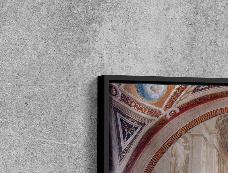 The School of Athens Canvas Wall Art – Renaissance Painting Print by Raphael for Classic Home Decor