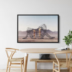 Inner Child Metal Sculpture Canvas Wall Art – Emotional Connection Abstract Art Print for Modern Home Decor"