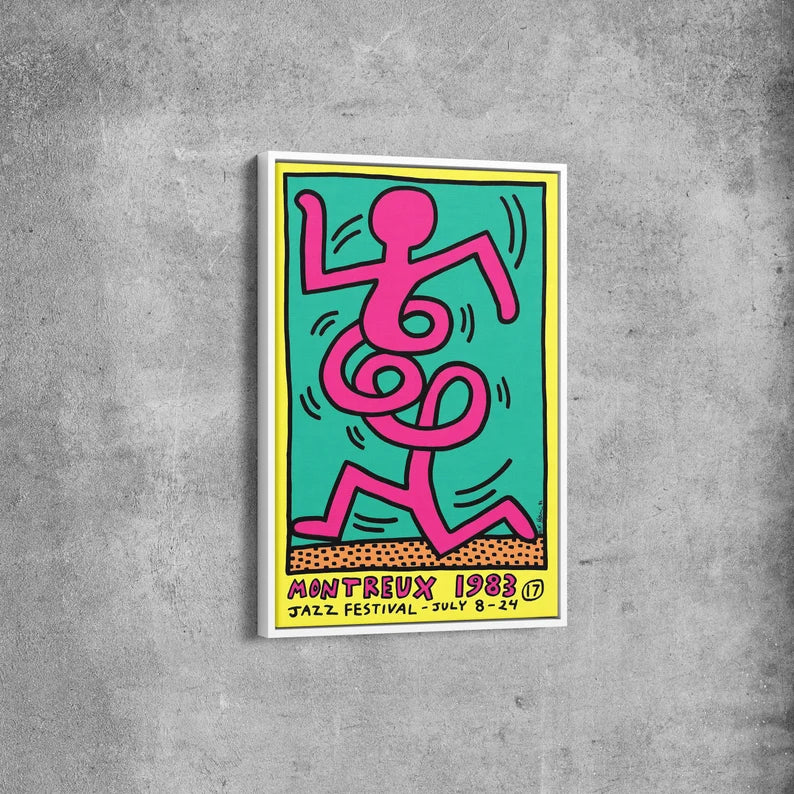 Montreux Jazz Festival 1983 Poster Canvas Wall Art – Colorful Pop Art Print for Modern Home Decor