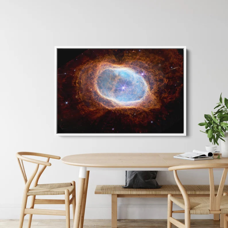 Stunning Cosmic Nebula Canvas Wall Art | Deep Space Galaxy Print | Framed Celestial Decor