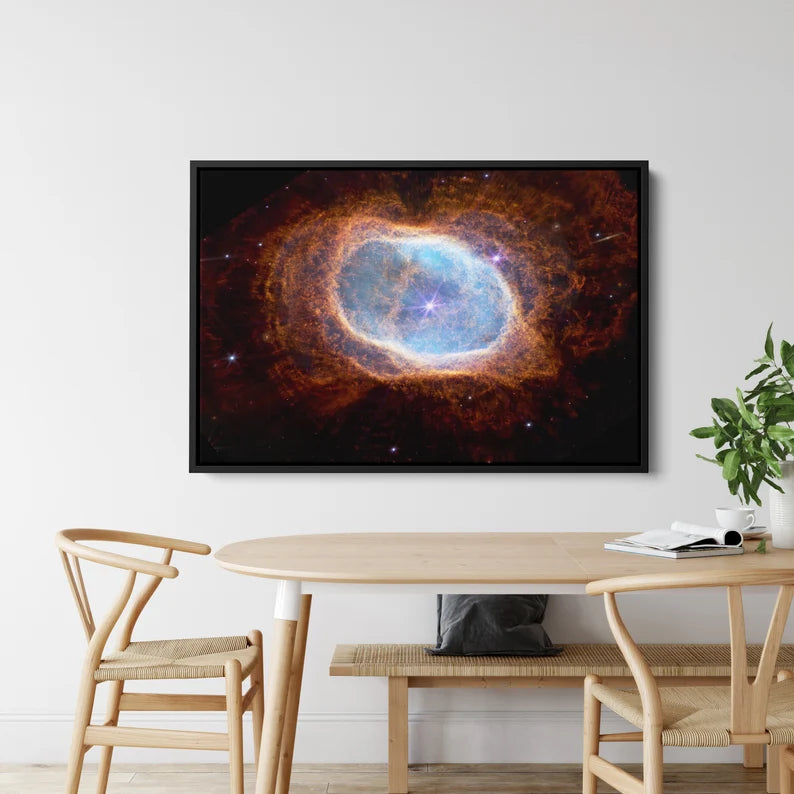Stunning Cosmic Nebula Canvas Wall Art | Deep Space Galaxy Print | Framed Celestial Decor