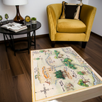 Winnie The Pooh's Hundred Acre Wood Map Area Rug | Nursery & Kids Room Decor