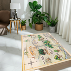 Winnie The Pooh's Hundred Acre Wood Map Area Rug | Nursery & Kids Room Decor