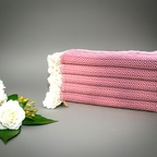 Red Diamond Turkish Towel – 100% Cotton Handwoven Hammam Towel, Boho Bath & Spa Towel, Personalized Gift for Her, Bridesmaid or Home Decor