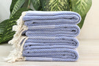 Personalized Blue Turkish Towel – Lightweight Cotton Peshtemal, Personalized Gift, Bridesmaid or Spa Towel