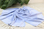 Personalized Blue Turkish Towel – Lightweight Cotton Peshtemal, Personalized Gift, Bridesmaid or Spa Towel