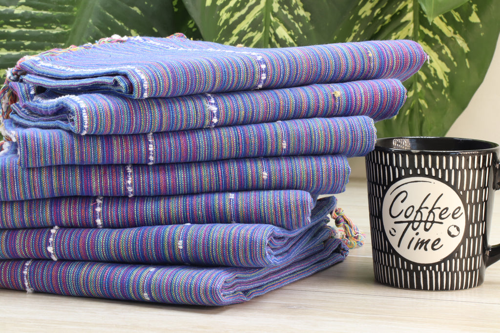 Colorful Striped Turkish Towel – Handmade Cotton Peshtemal, Lightweight Travel & Spa Towel, Unique Gift
