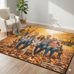 Custom Photo Rug – Personalized Printed Carpet for Living Room, Custom Area Rug with Your Picture, Unique Home Decor Gift