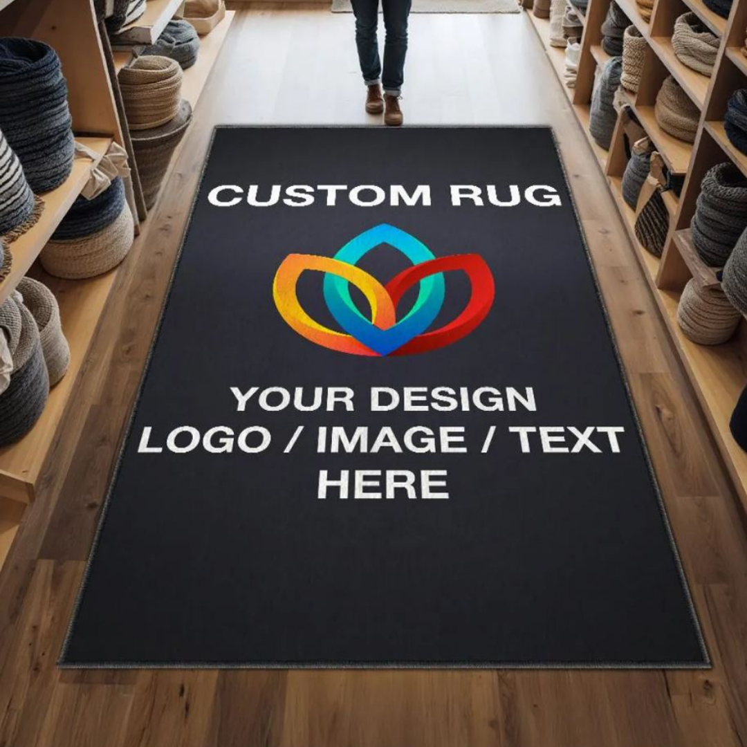 Custom Photo Rug – Personalized Printed Carpet for Living Room, Custom Area Rug with Your Picture, Unique Home Decor Gift
