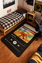 Custom Spotify Music Rug – Personalized Album Cover Carpet, Unique Gift for Music Lovers, Modern Bedroom or Studio Decor