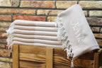 Personalized Turkish Towel – Custom Name Embroidered Peshtemal