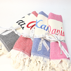 Custom Embroidered Turkish Towel